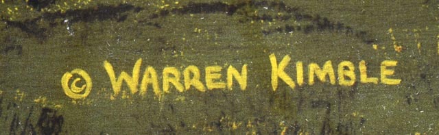 Warren Kimble Offset Lithograph "Vermont Cow"