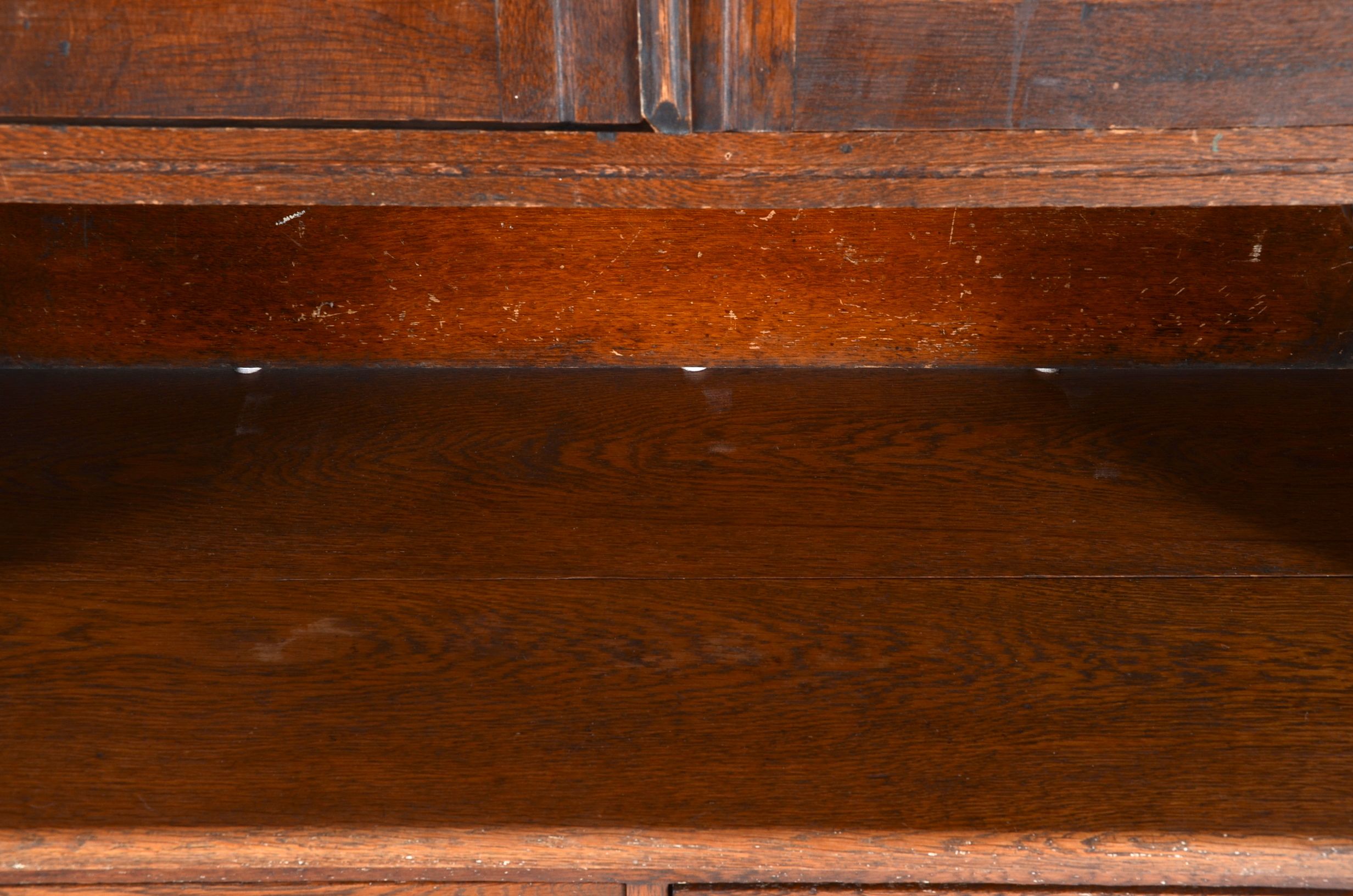 Oak Step Back Cabinet