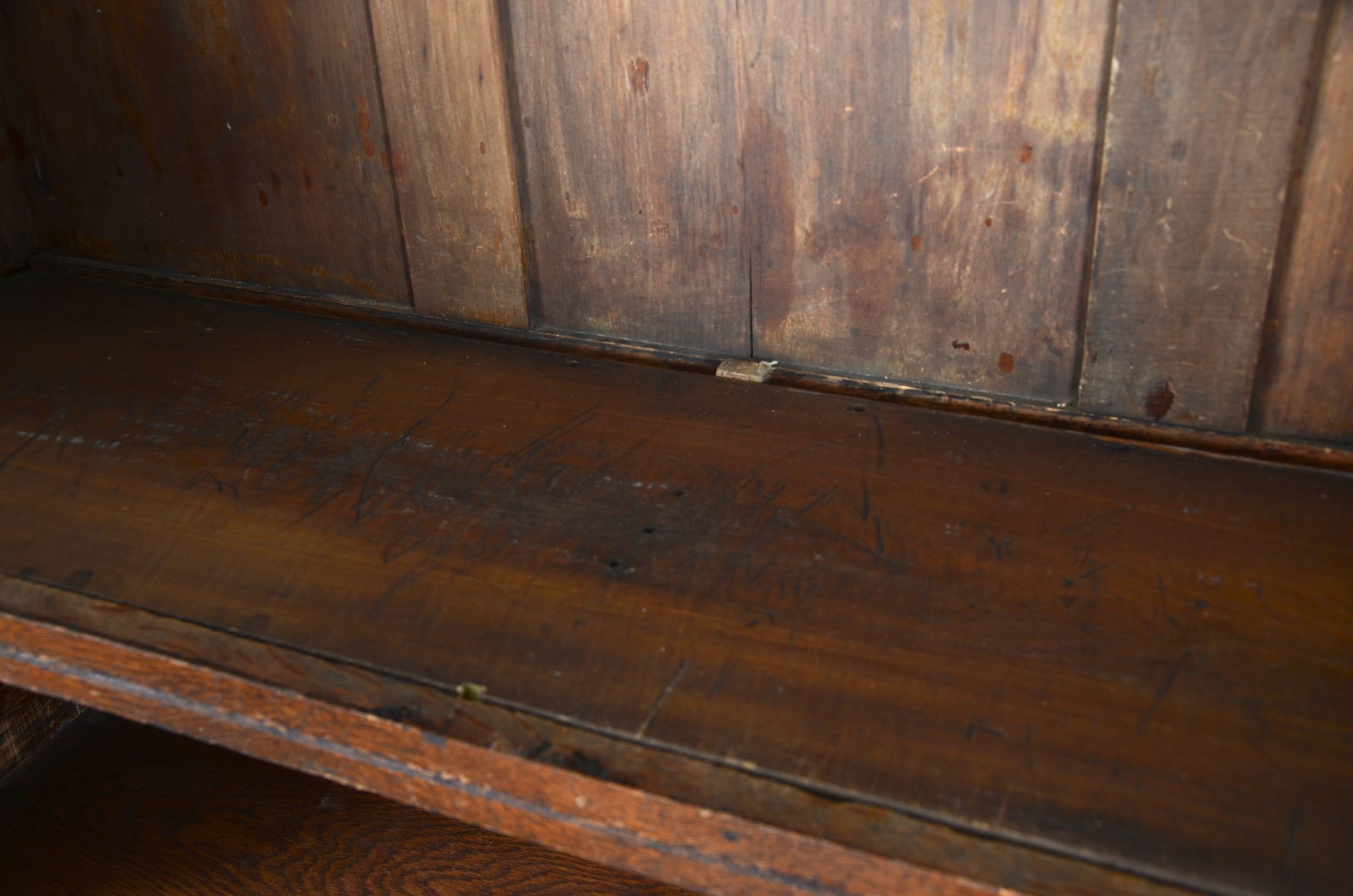 Oak Step Back Cabinet