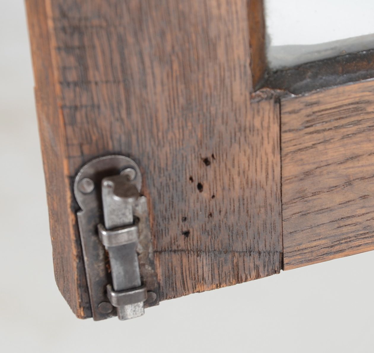 Oak Step Back Cabinet