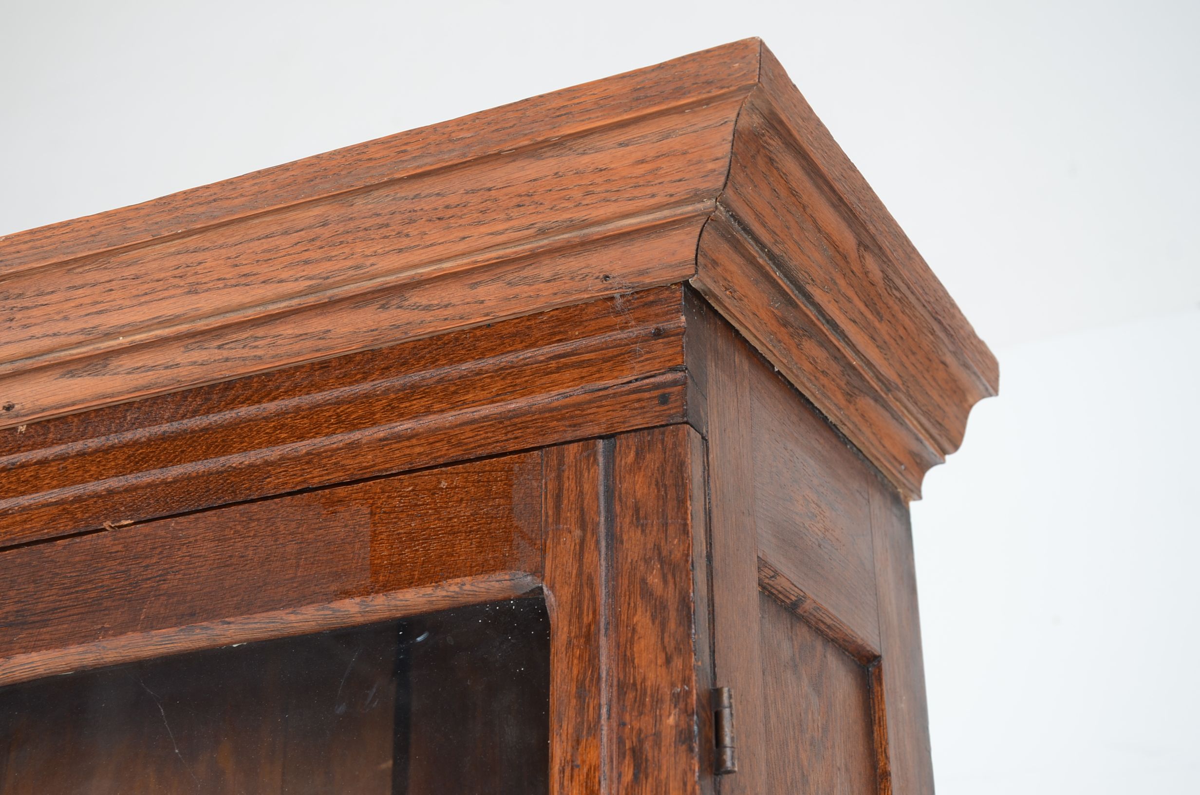 Oak Step Back Cabinet