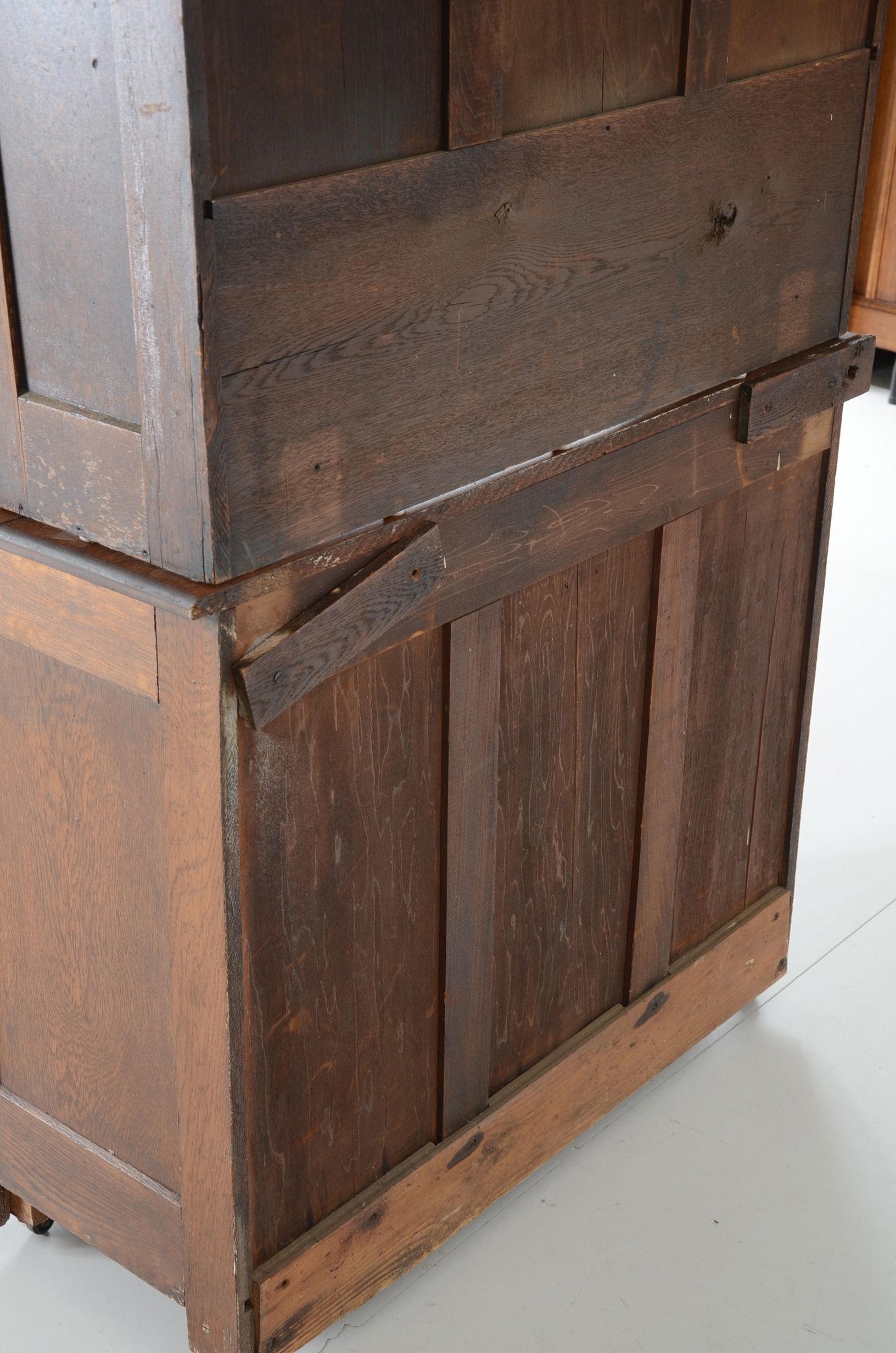 Oak Step Back Cabinet