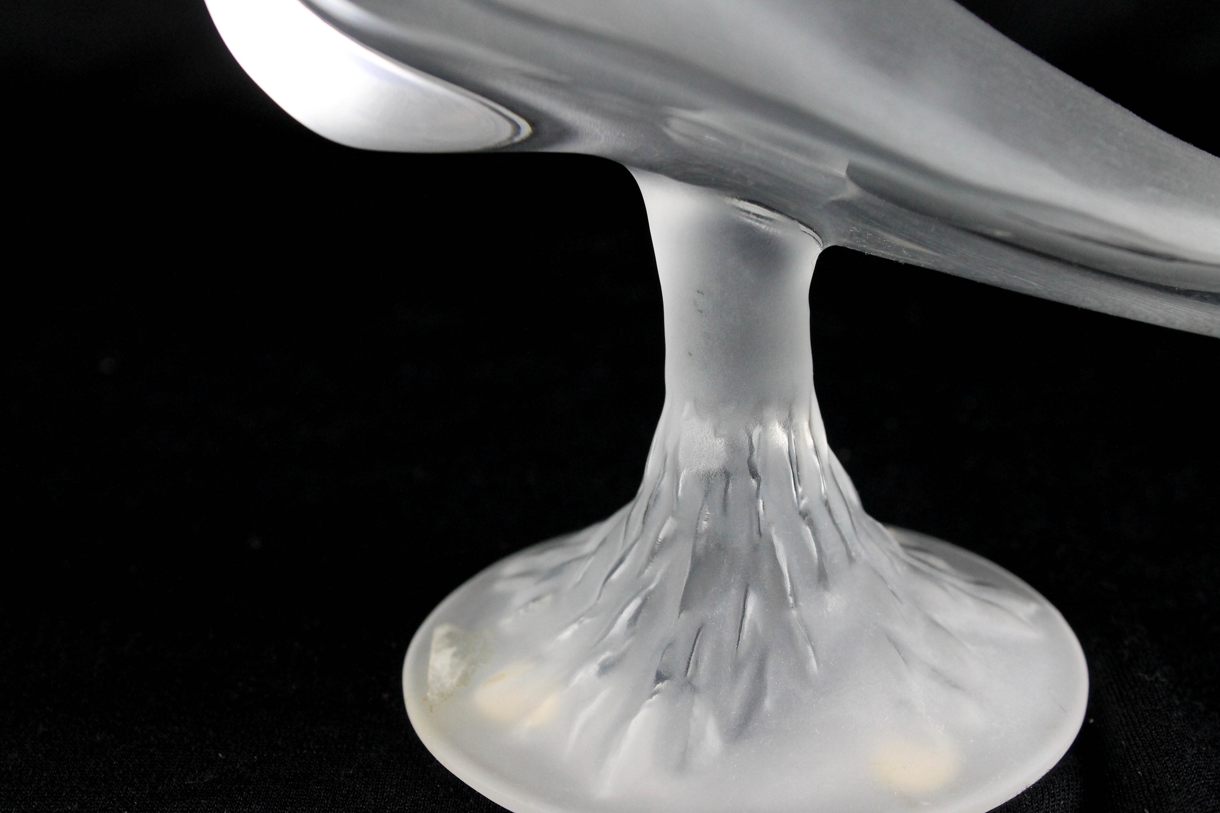 Trio of Lalique Crystal Birds