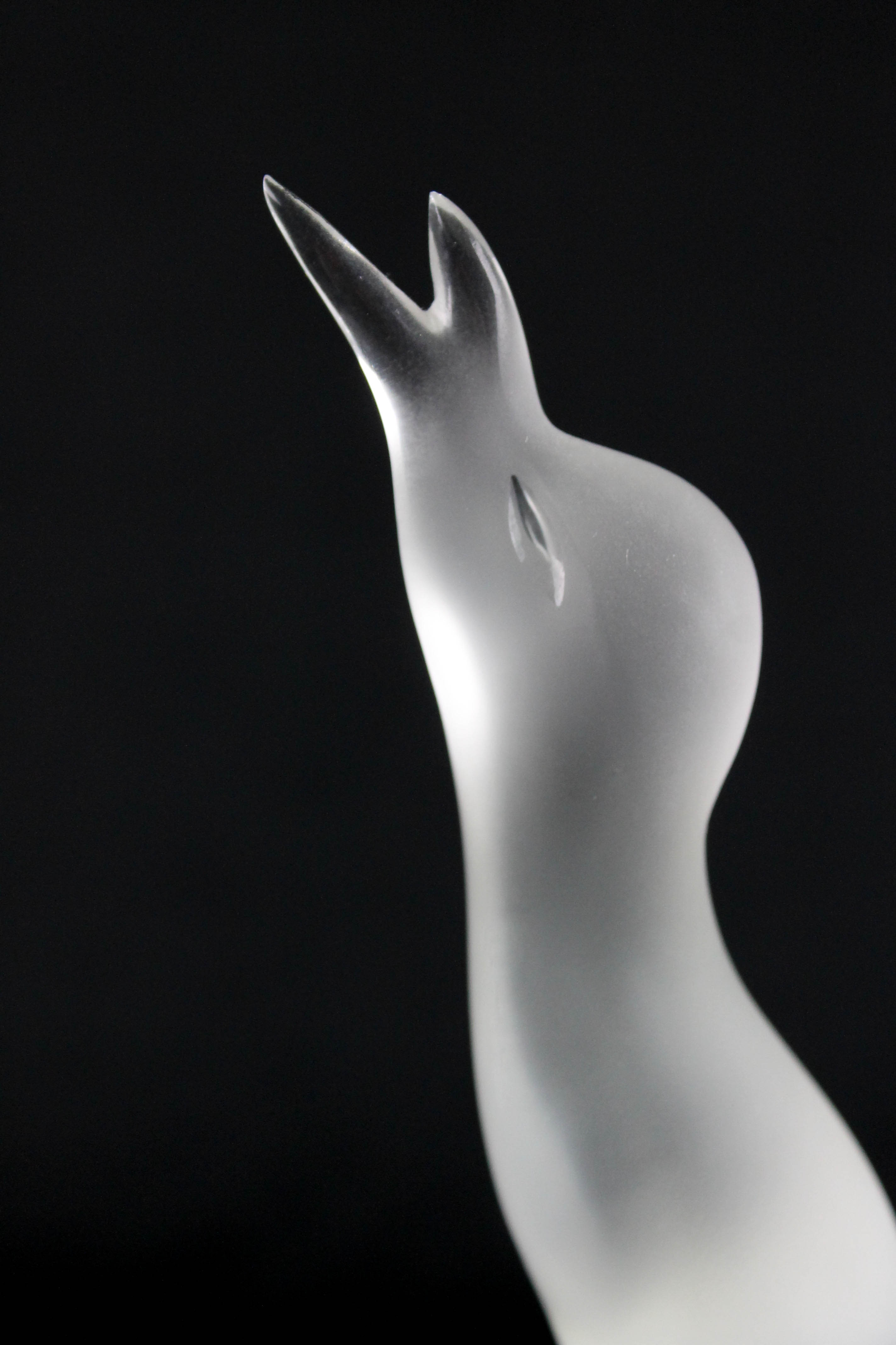 Trio of Lalique Crystal Birds