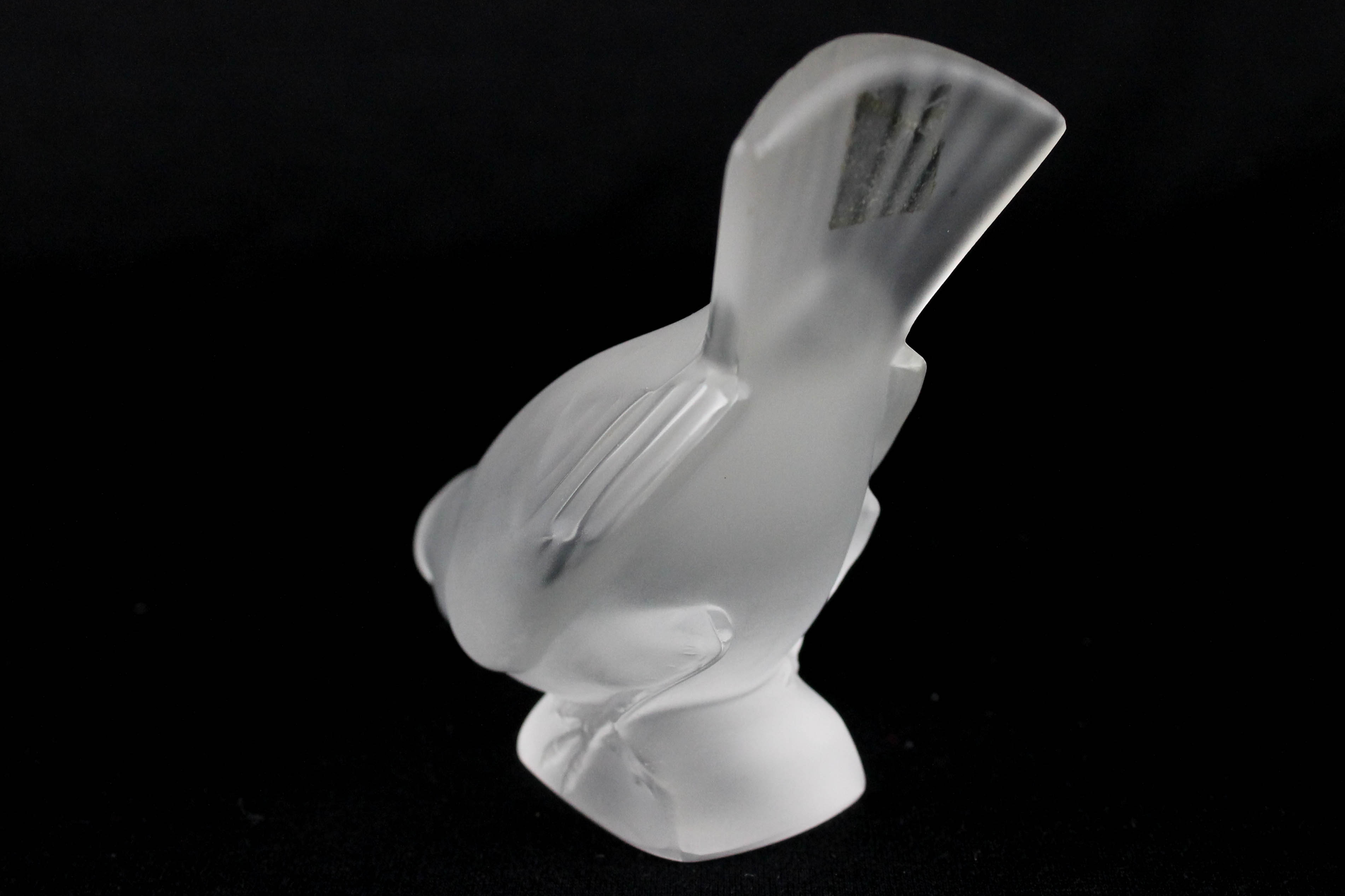 Trio of Lalique Crystal Birds