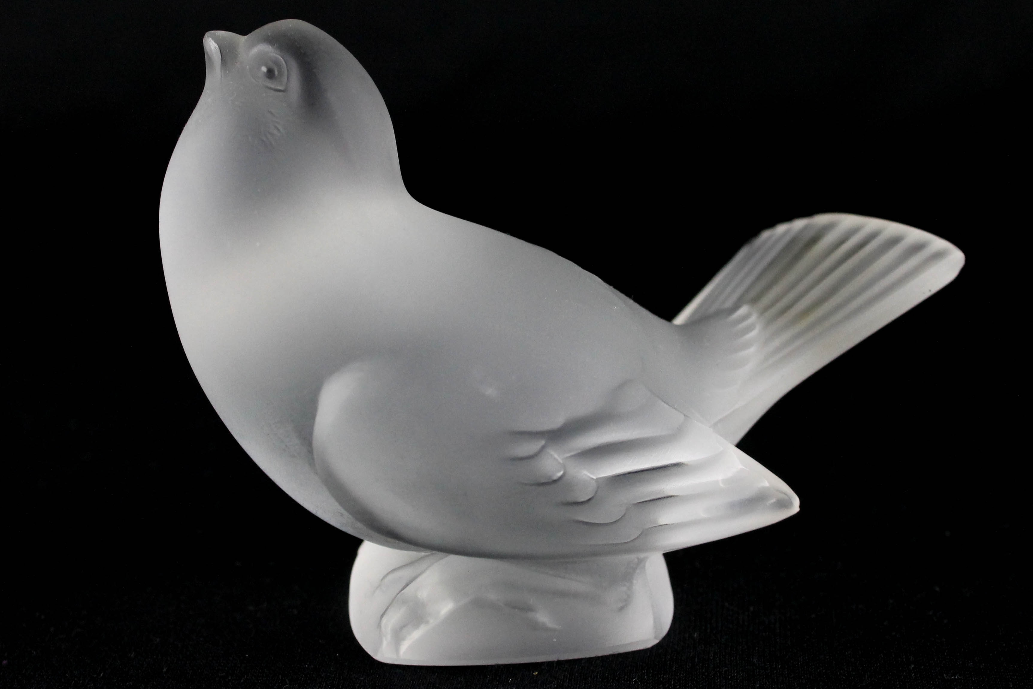 Trio of Lalique Crystal Birds