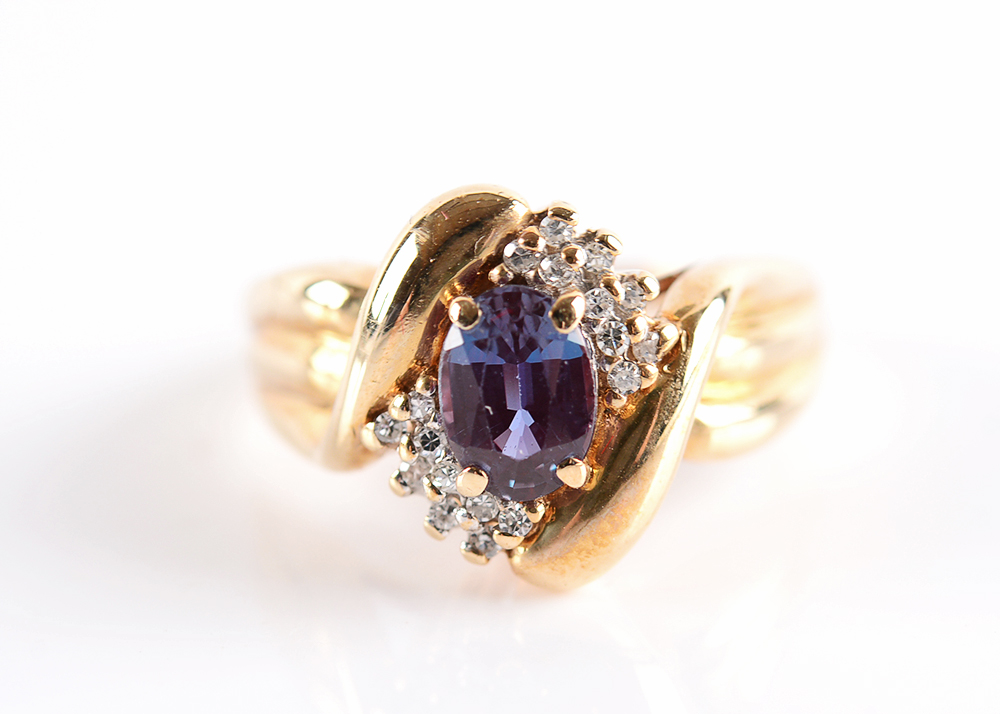 Mystic Fire Topaz 10K Gold Ring