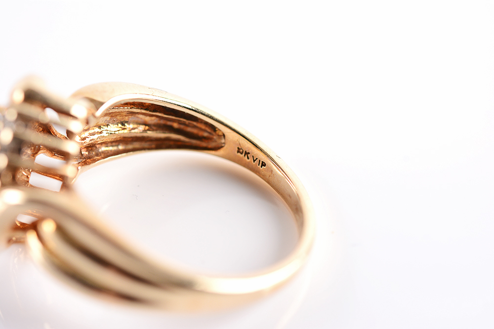 Mystic Fire Topaz 10K Gold Ring