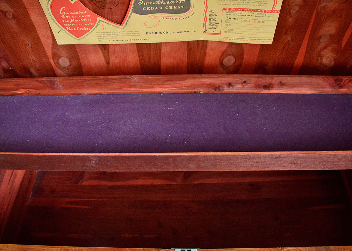 Vintage Roos Sweetheart Waterfall Cedar Chest