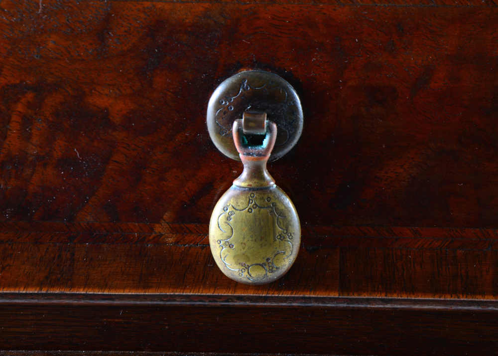 1920 Figured Walnut Chest on Chest Tall Dresser