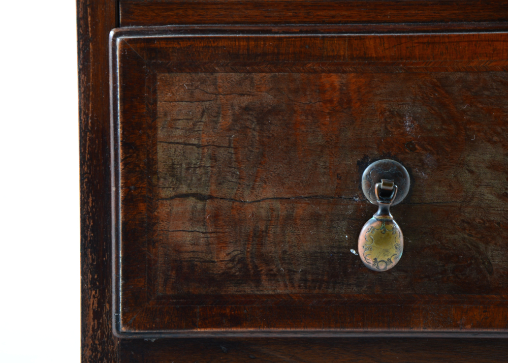1920 Figured Walnut Chest on Chest Tall Dresser