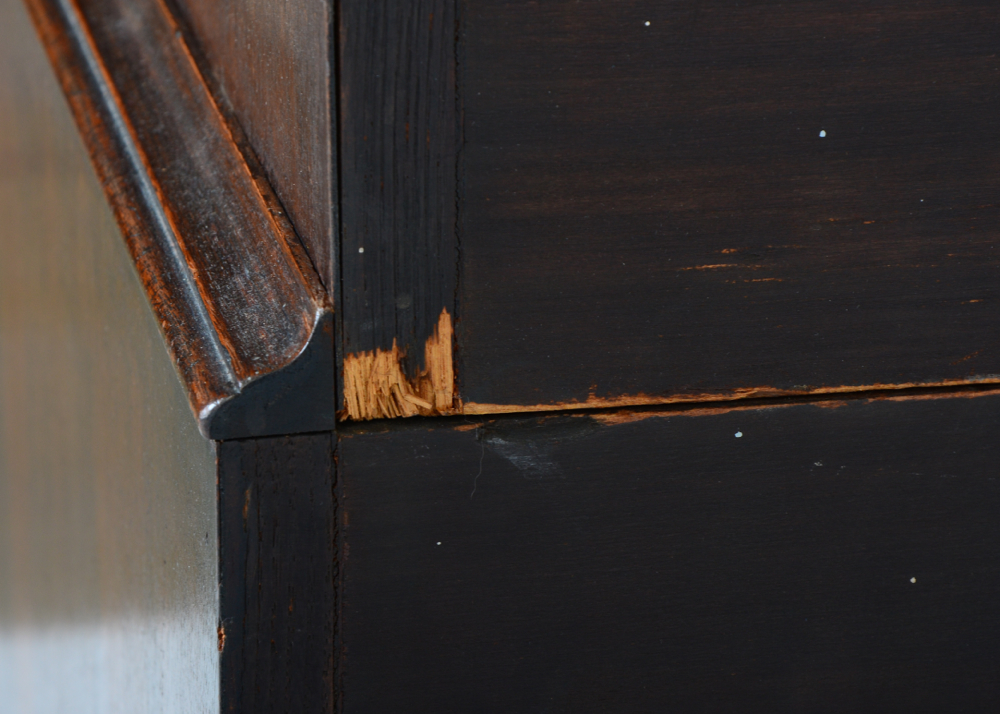 1920 Figured Walnut Chest on Chest Tall Dresser