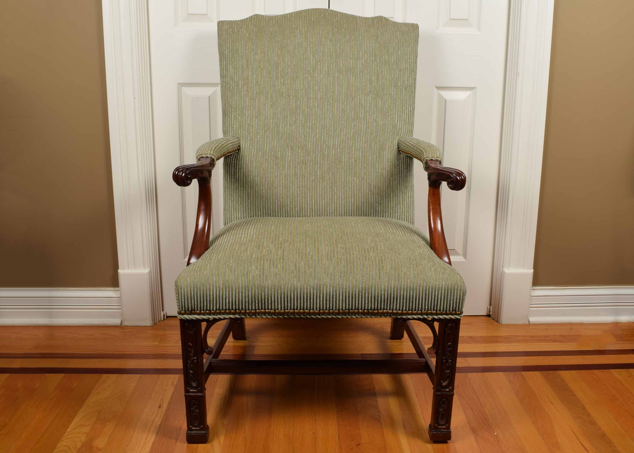 Upholstered Martha Washington Arm Chair