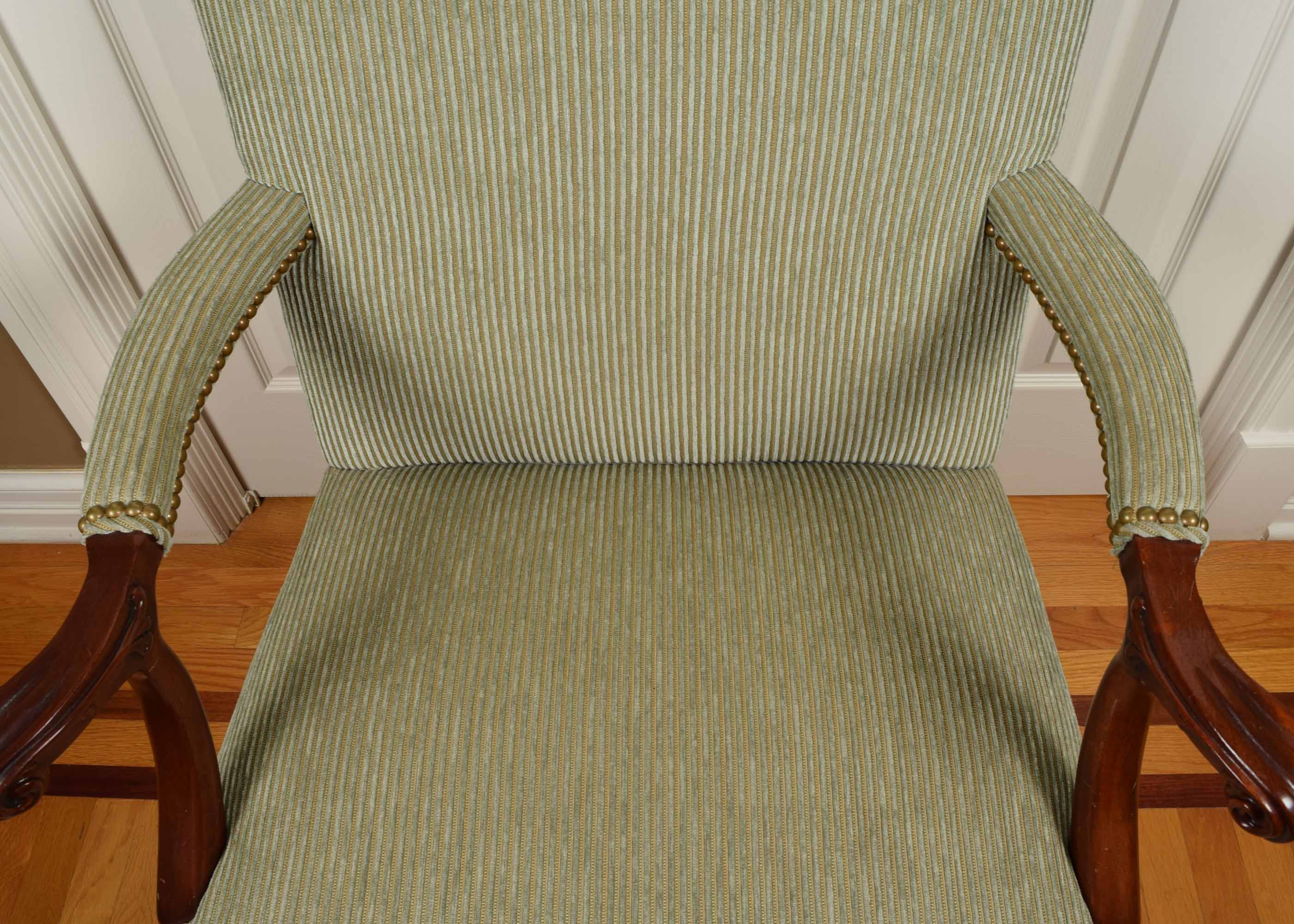 Upholstered Martha Washington Arm Chair