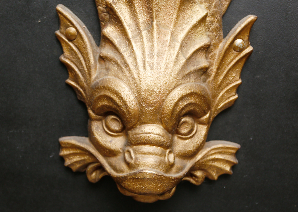 Pair of Large Cast Iron Architectural Details