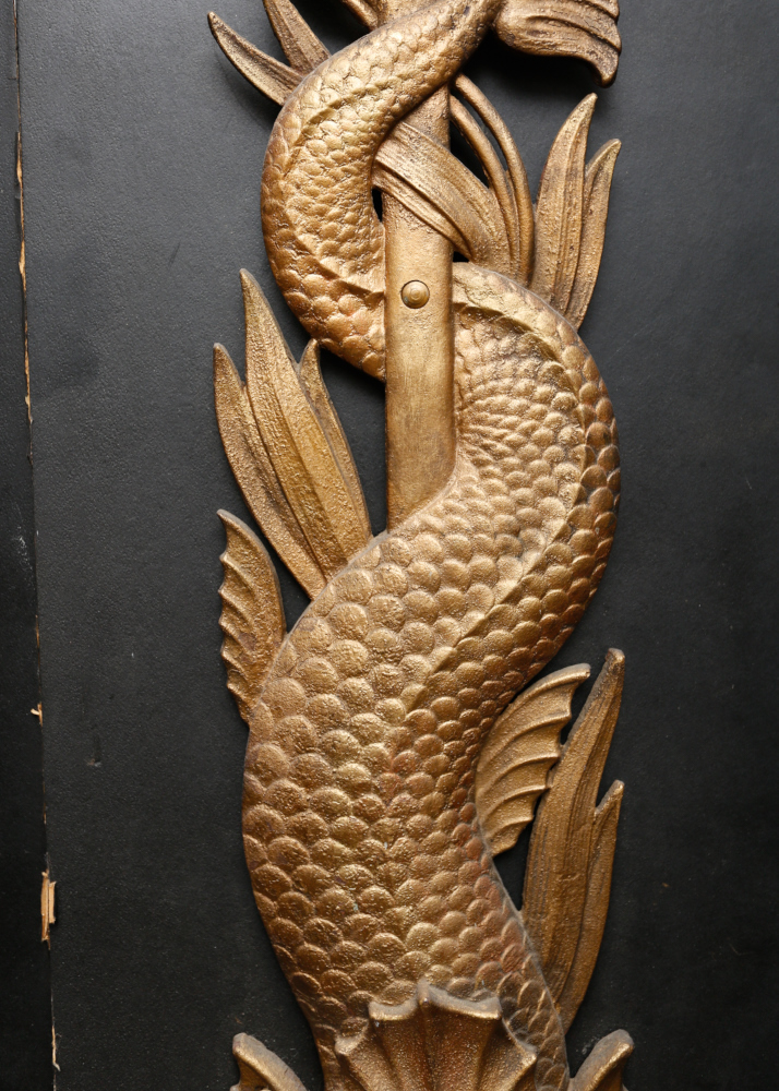 Pair of Large Cast Iron Architectural Details