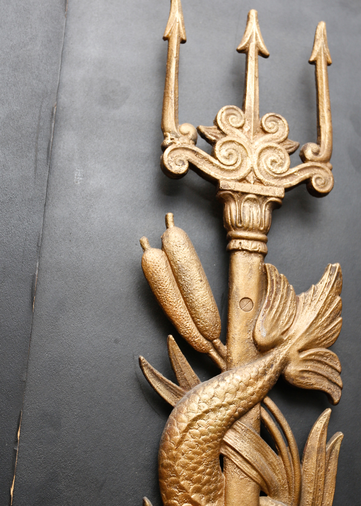 Pair of Large Cast Iron Architectural Details