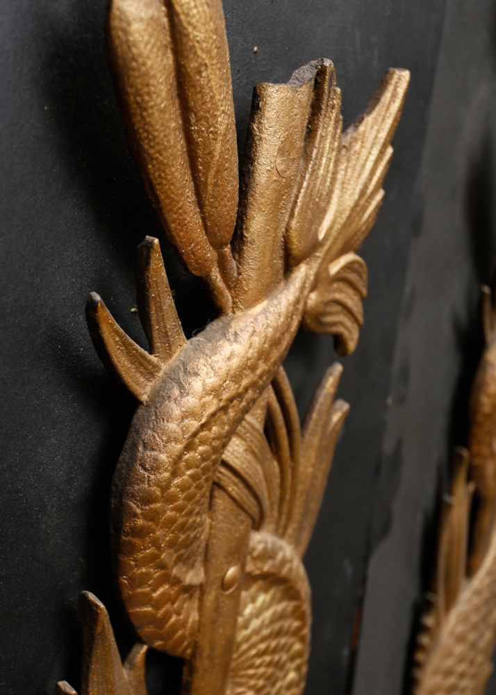 Pair of Large Cast Iron Architectural Details