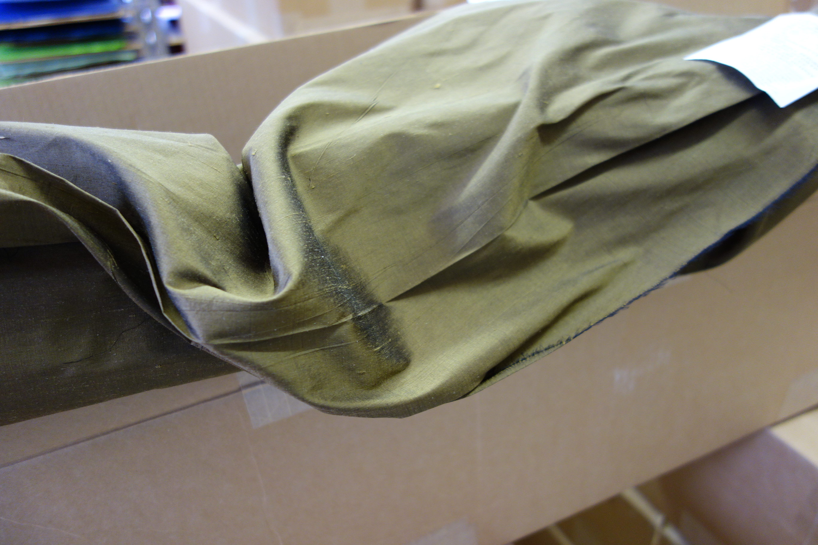 45 Yard Roll of Excell "Sepia Dupioni Plain" Silk Fabric