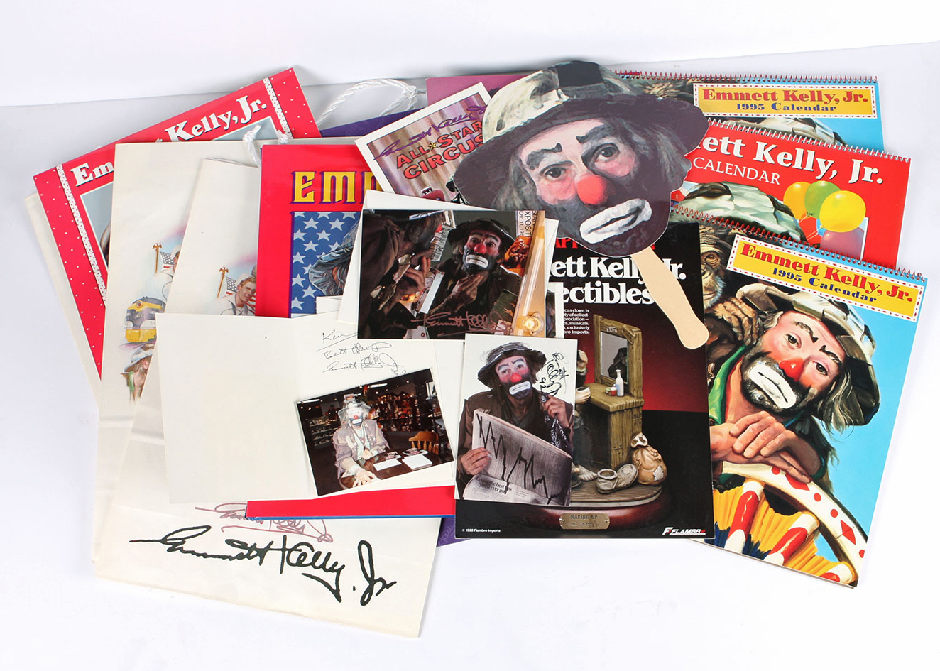 Signed Emmett Kelly, Jr. Memorabilia