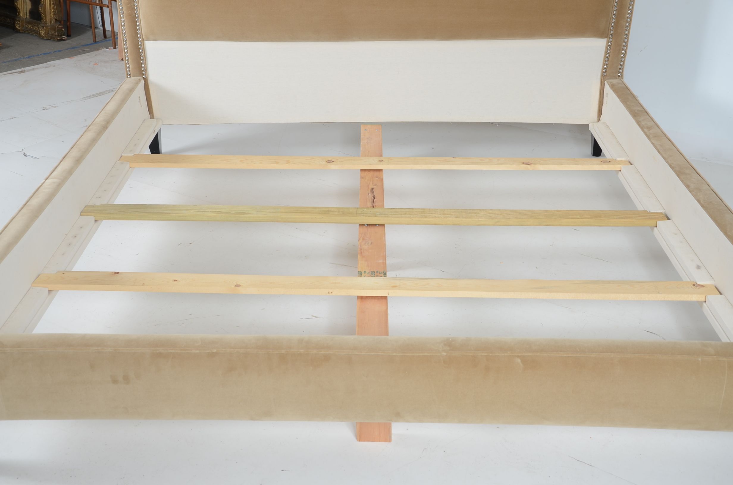 Large Scale King Size Velvet Bed