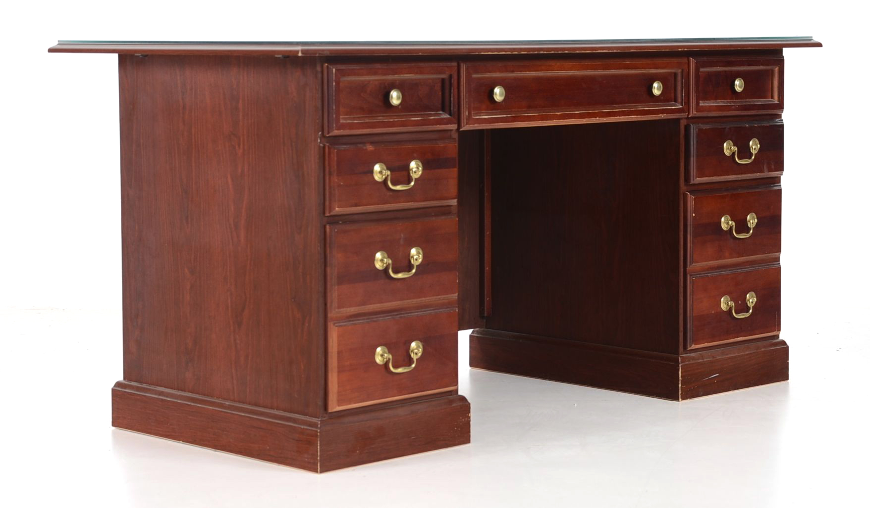 Cherry Finish Executive Desk