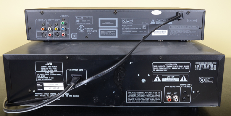 JVC CD Player and KLH DVD Player
