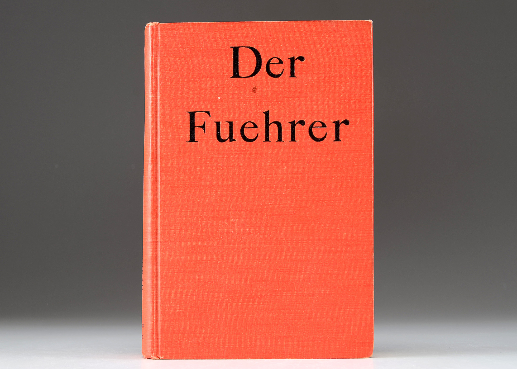 Vintage "Der Fuehrer: Hitler's Rise to Power" Book