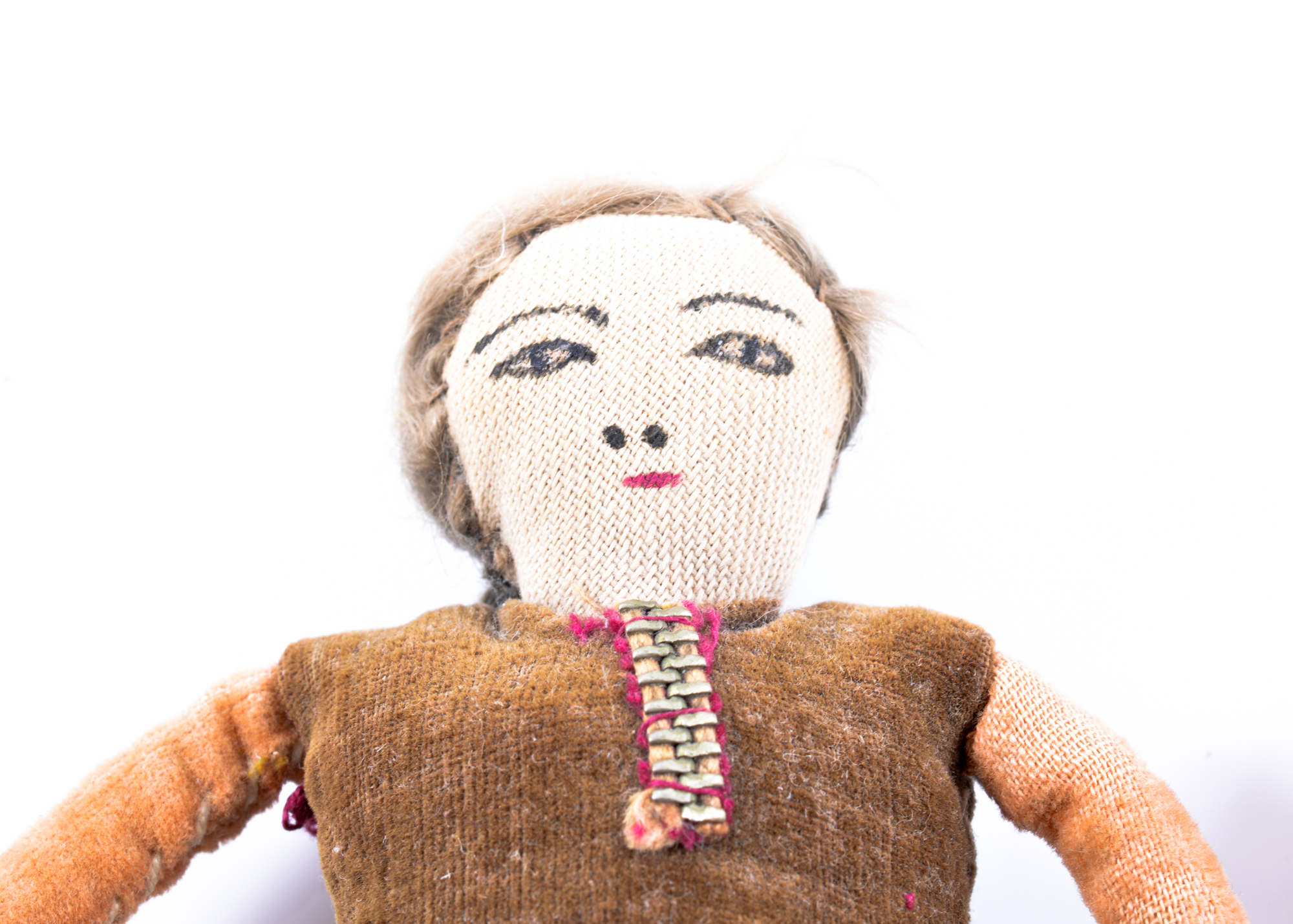 Vintage Native American Cloth Doll Couple