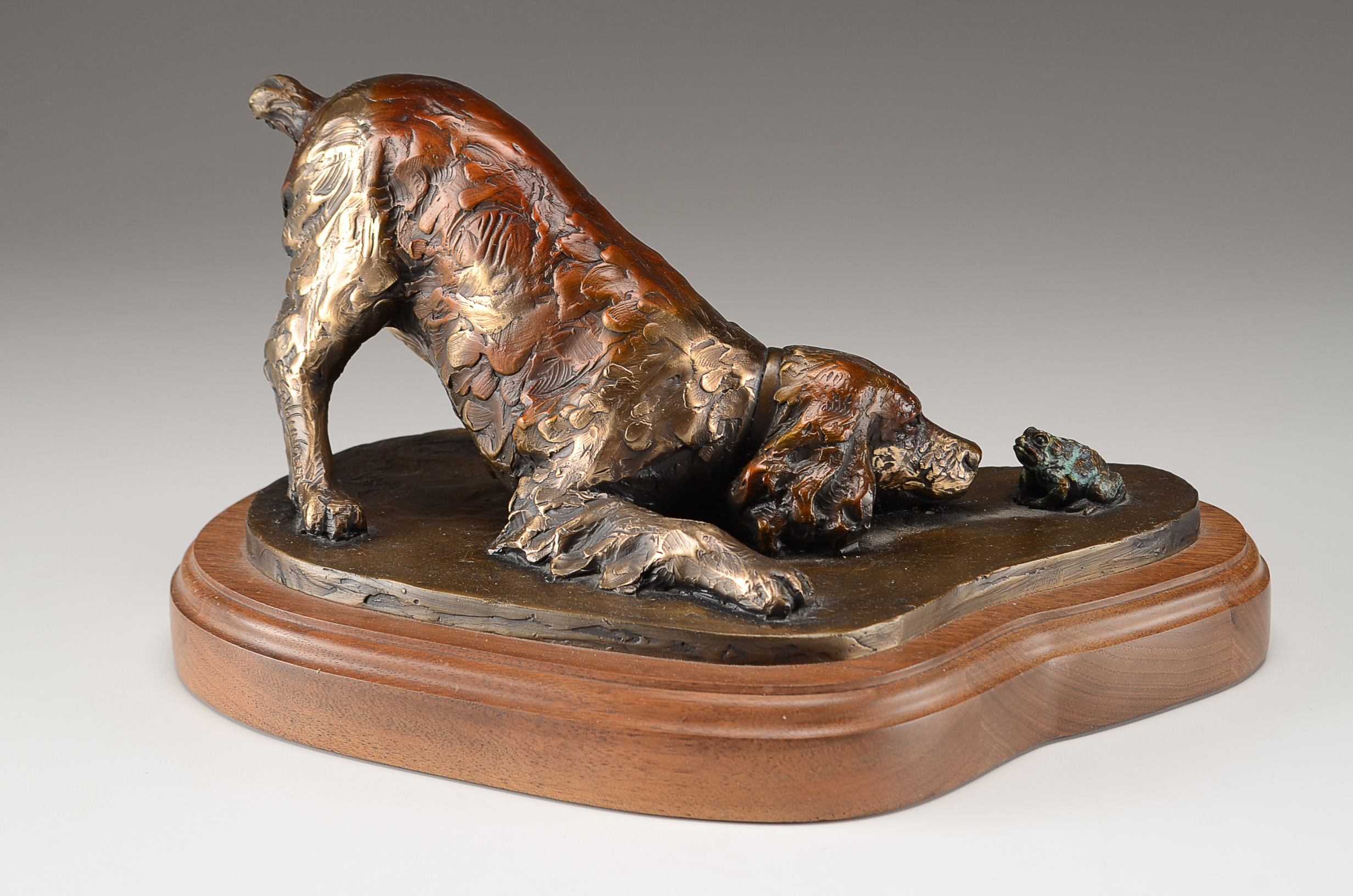 George W. Lundeen Bronze Sculpture "Two Springers"