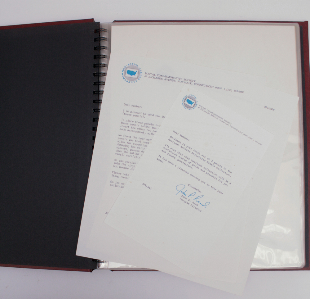 American Artist Stamp Panels Album