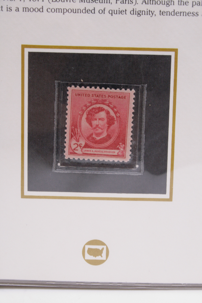 American Artist Stamp Panels Album