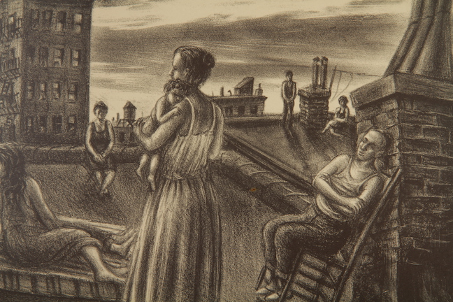 Saul "One Summer Night" Framed Drawing