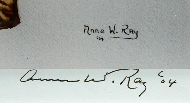 Pair of Anne W. Ray Signed Tropical Watercolor Reproductions