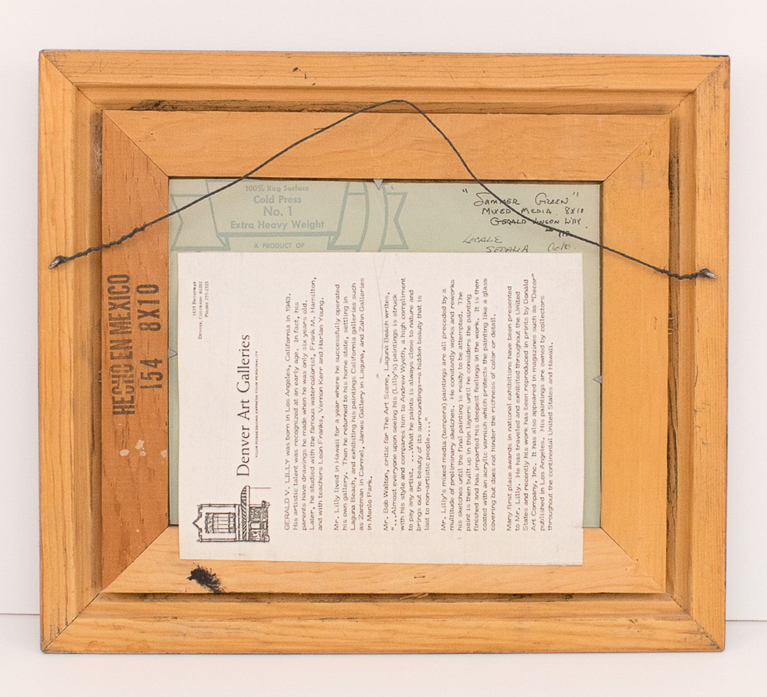 Original Mixed Media Artwork by Gerald V. Lilly