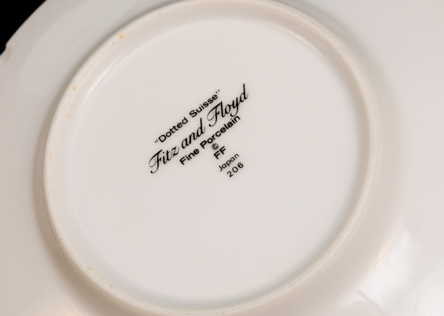 Fitz & Floyd Dotted Swiss Porcelain Dishware