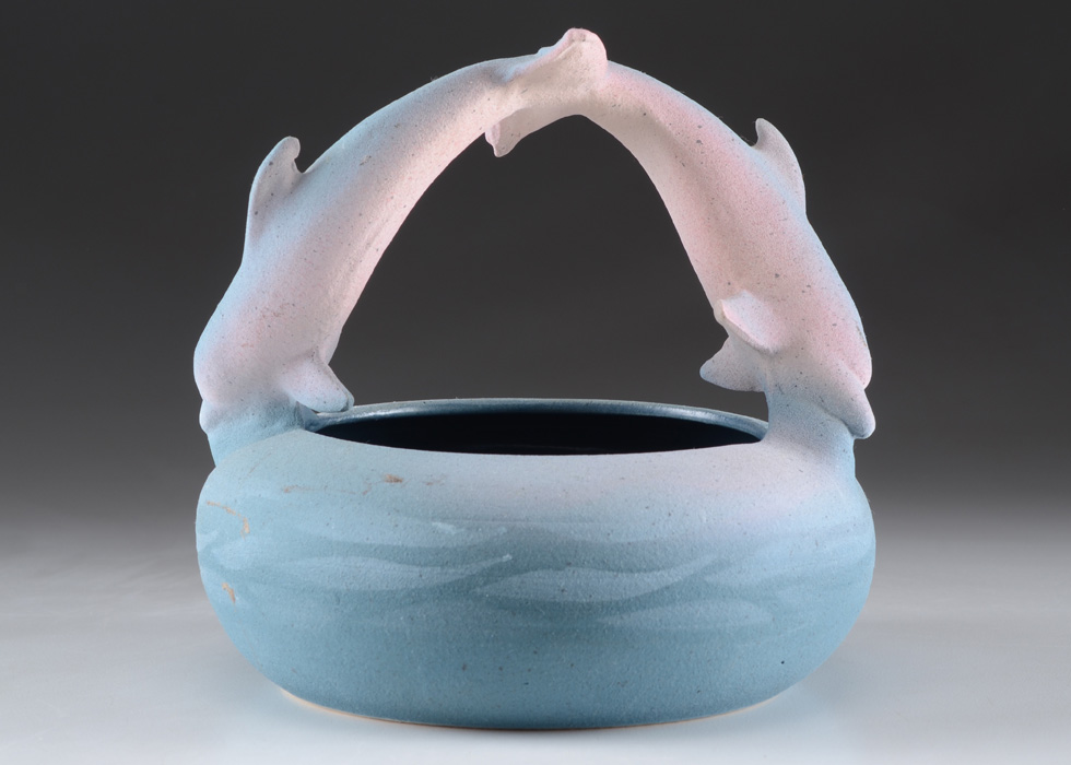 Owl Creek Pottery Artisan Dolphin Bowl