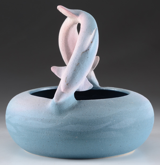 Owl Creek Pottery Artisan Dolphin Bowl