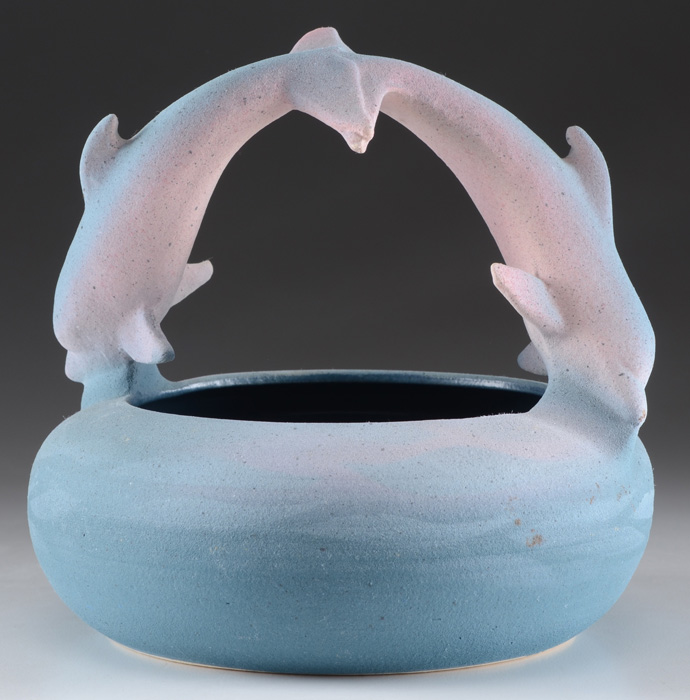 Owl Creek Pottery Artisan Dolphin Bowl