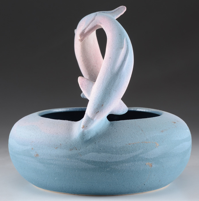 Owl Creek Pottery Artisan Dolphin Bowl