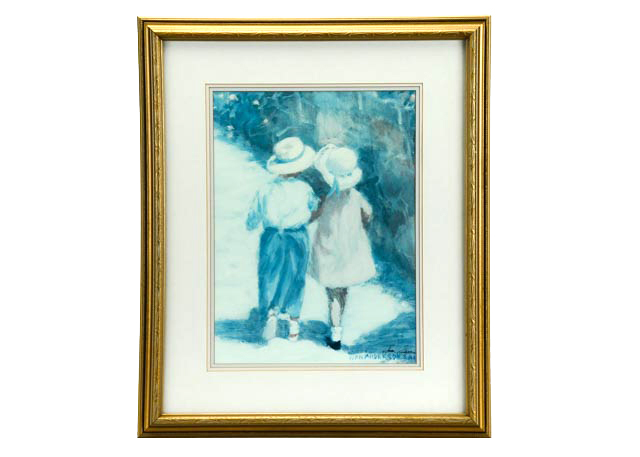 Ivan Anderson Print of Young Boy and Girl