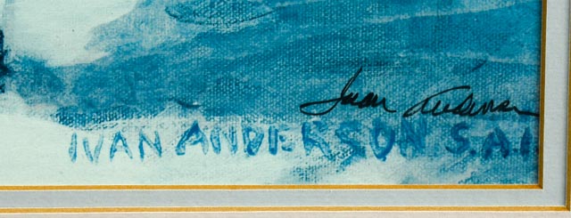 Ivan Anderson Print of Young Boy and Girl