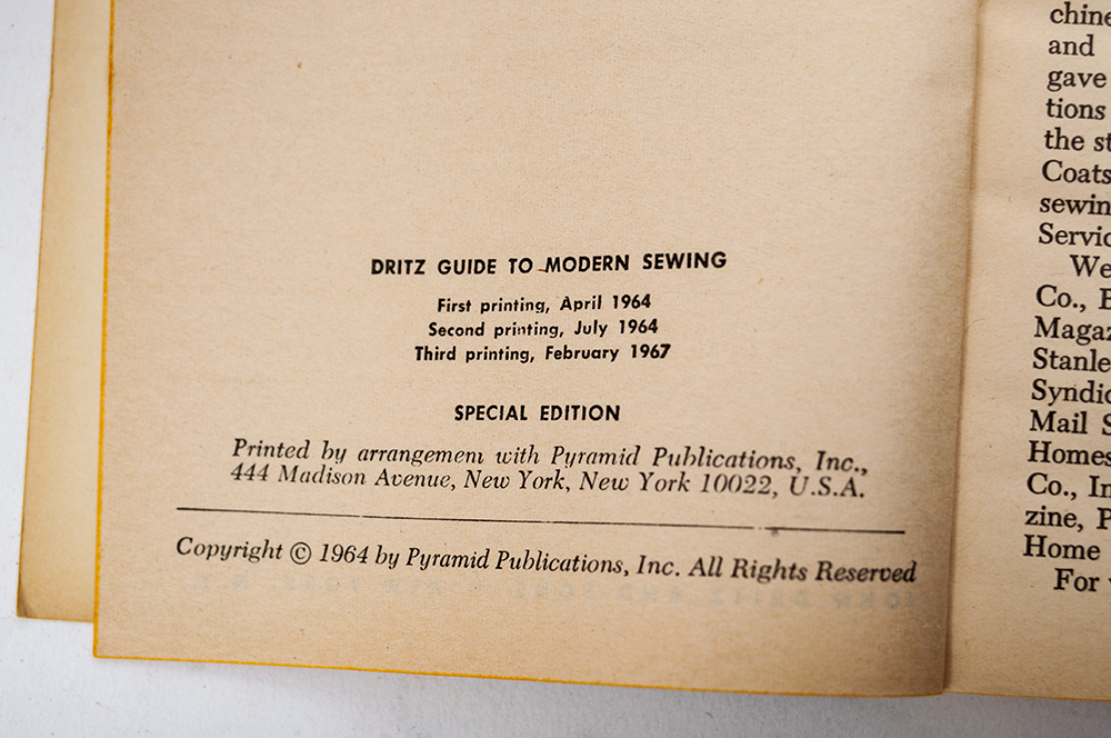Vintage Sewing Books and Notions