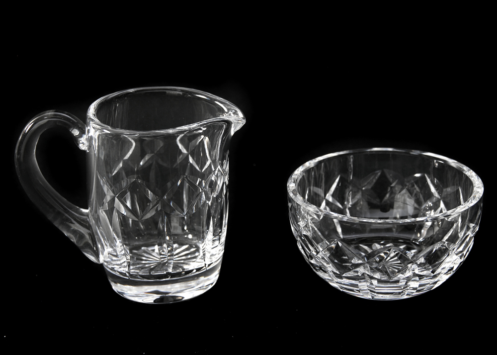 Waterford Crystal Creamer and Sugar Bowl