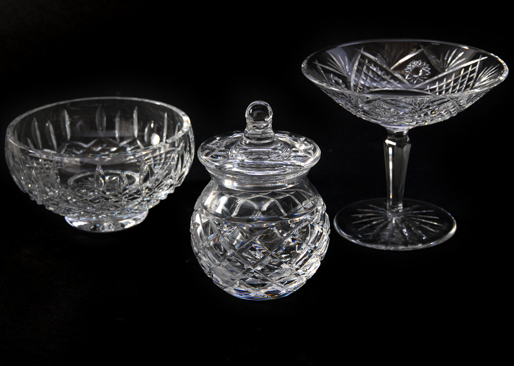 Trio of Waterford Crystal Dishes