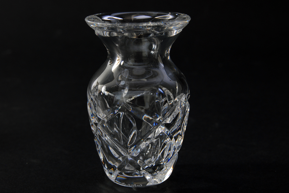 Trio of Small Waterford Crystal Vases
