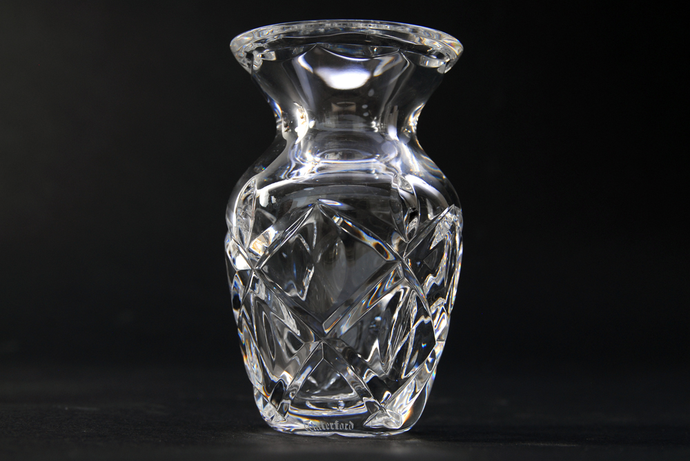 Trio of Small Waterford Crystal Vases