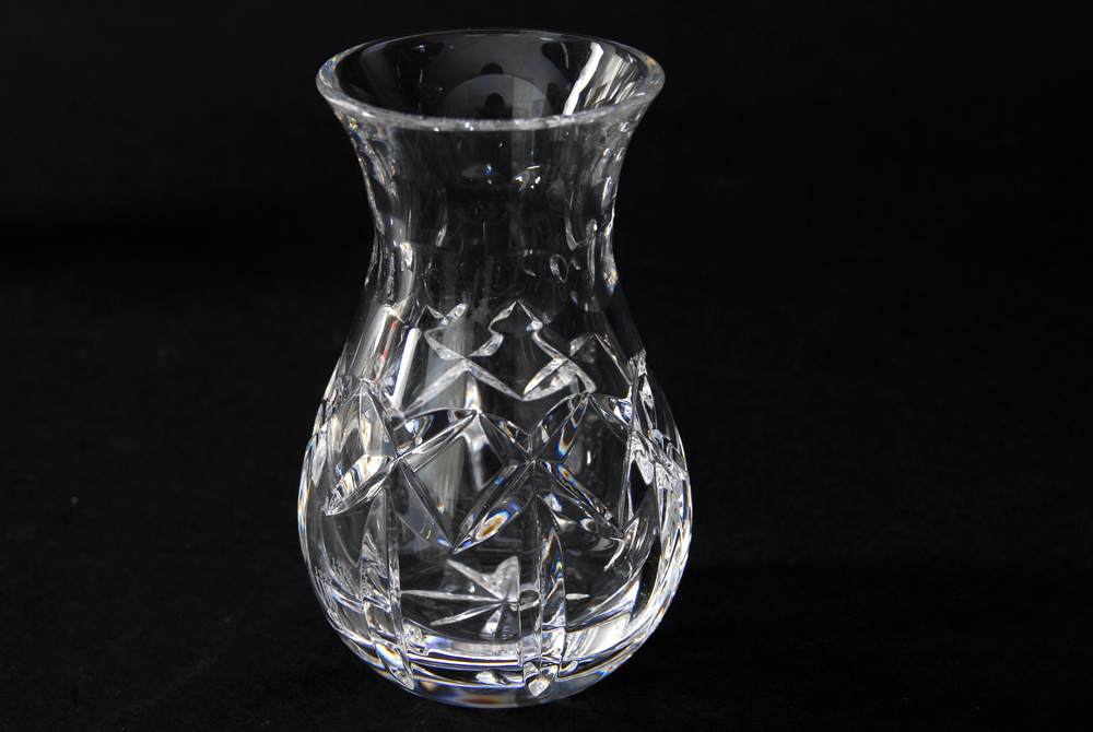 Trio of Small Waterford Crystal Vases