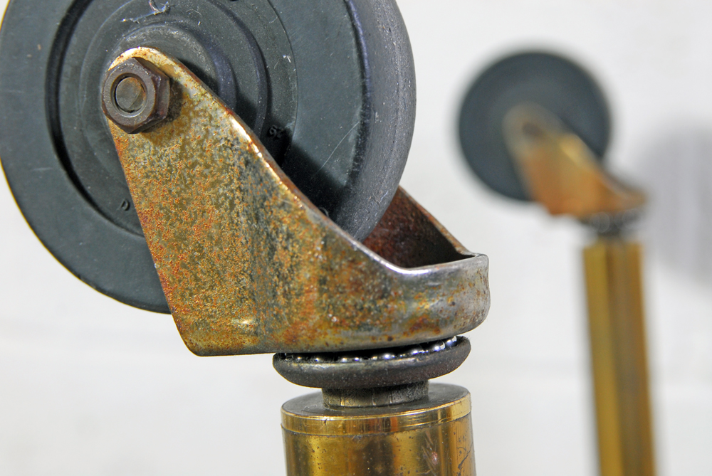 Maxwell Phillips Black and Brass Bar Cart