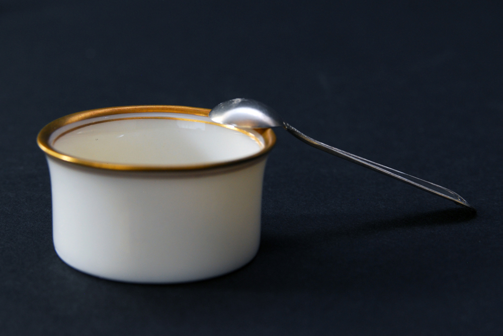 Set of Six Lenox Salt Dishes in Sterling Silver Holders
